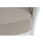 "Касабланка" диван 3-местный плетеный из роупа, каркас алюминий белый муар, роуп бежевый 20мм, ткань бежевая 15052 "Касабланка" диван 3-местный плетеный из роупа, каркас алюминий белый муар, роуп бежевый 20мм, ткань бежевая 15052