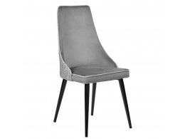 Стул Dave серый с жаккардом
