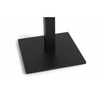 "Челси" стол из гранита квадратный 60х60см, цвет черный