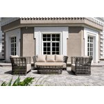 "Валенсия" лаунж-зона из искусственного ротанга, цвет серый