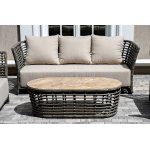 "Валенсия" лаунж-зона из искусственного ротанга, цвет серый