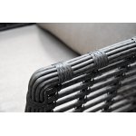 "Валенсия" лаунж-зона из искусственного ротанга, цвет серый