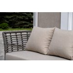 "Валенсия" лаунж-зона из искусственного ротанга, цвет серый