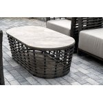 "Валенсия" лаунж-зона из искусственного ротанга, цвет серый