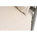 "Лугано" лаунж-зона 5-местная плетеная из роупа (веревки), каркас алюминиевый светло-серый, роуп серый меланж