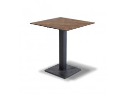 "Каффе" интерьерный стол из HPL квадратный 64х64см, цвет "дуб" "Каффе" интерьерный стол из HPL квадратный 64х64см, цвет "дуб"