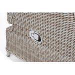 "Форио" кресло раскладное плетеное, цвет бежевый