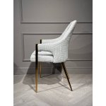 Стул обеденный Бергамо MC884-BG-2, 62х58х91 см, бежевый/глянцевое золото