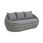 "Барселона" диван из искусственного ротанга трехместный, цвет графит