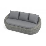 "Барселона" диван из искусственного ротанга трехместный, цвет графит