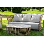 "Валенсия" лаунж-зона из искусственного ротанга, цвет соломенный