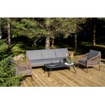 "Канны" лаунж-зона 5-местная плетеная из роупа (веревки), роуп коричневый