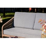 "Канны" лаунж-зона 5-местная плетеная из роупа (веревки), роуп коричневый