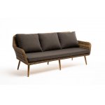 "Прованс" диван из искусственного ротанга трехместный, цвет соломенный