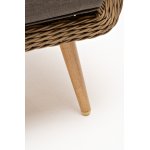 "Прованс" диван из искусственного ротанга трехместный, цвет соломенный