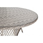 "Эспрессо" плетеный круглый стол, диаметр 150 см, цвет бежевый