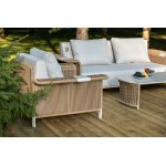 "Мальдивы" лаунж-зона из искусственного ротанга, цвет соломенный