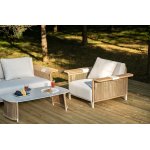 "Мальдивы" лаунж-зона из искусственного ротанга, цвет соломенный