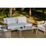 "Мальдивы" лаунж-зона из искусственного ротанга, цвет соломенный