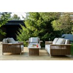 "Мальдивы" лаунж-зона из искусственного ротанга, цвет соломенный