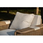 "Мальдивы" лаунж-зона из искусственного ротанга, цвет соломенный