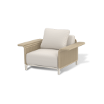 "Мальдивы" лаунж-зона из искусственного ротанга, цвет соломенный