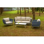 "Фиджи" лаунж-зона 5-местная плетеная из роупа (веревки), каркас алюминиевый темно-серый, роуп синий (KT18-014) "Фиджи" лаунж-зона 5-местная плетеная из роупа (веревки), каркас алюминиевый темно-серый, роуп синий (KT18-014)