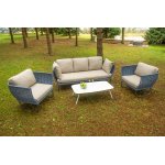 "Фиджи" лаунж-зона 5-местная плетеная из роупа (веревки), каркас алюминиевый темно-серый, роуп синий (KT18-014) "Фиджи" лаунж-зона 5-местная плетеная из роупа (веревки), каркас алюминиевый темно-серый, роуп синий (KT18-014)