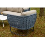 "Фиджи" лаунж-зона 5-местная плетеная из роупа (веревки), каркас алюминиевый темно-серый, роуп синий (KT18-014) "Фиджи" лаунж-зона 5-местная плетеная из роупа (веревки), каркас алюминиевый темно-серый, роуп синий (KT18-014)