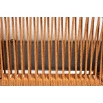 "Канны" кресло плетеное из роупа, каркас алюминий светло-серый (RAL7035) муар, роуп светло-серый круглый, ткань светло-серая