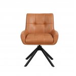 Стул Хэстл вращающийся иск.кожа коричневый