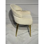 Стул обеденный Берклей D-1202D, бежевый/золото