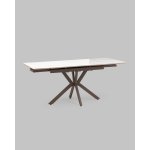 Стол раскладной Marmer 120-180*80*76 керамика капучино