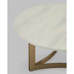 Журнальный столик Кассия 90*90 см светлая керамика