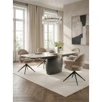 Стул ЖЕНЕВА (GENEVA) 360 град, цвет БЕЖЕВЫЙ VEGA-11 / MIAMI-160, ткань / ЧЕРНЫЙ каркас, ®DISAUR Стул ЖЕНЕВА (GENEVA) 360 град, цвет БЕЖЕВЫЙ VEGA-11 / MIAMI-160, ткань / ЧЕРНЫЙ каркас, ®DISAUR