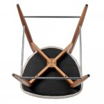 Стул полубарный Lucas латте букле с ножками цвета орех Стул полубарный Lucas латте букле с ножками цвета орех