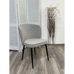 Стул МИЛАНО B22 Серый, велюр / черный каркас, М-City
