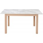 Стол TME-6931 MBH SWEDEN белый мрамор / MILKY WHITE  M-City