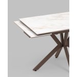 Стол раскладной Marmer 120-180*80*76 керамика капучино