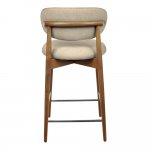 Стул полубарный Lucas 3 латте букле ножки цвета орех