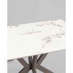 Стол раскладной Marmer 120-180*80*76 керамика капучино