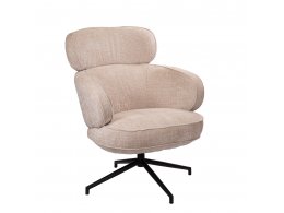 Кресло KING кремовый, шенилл