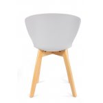 Стул Gracia белый с деревянными ножками