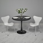 Стол Tulip диам. 90см, черный Стол Tulip диам. 90см, черный