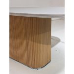 Стол TAMPA 180 цвет БЕЛЫЙ, керамика / Каркас OAK, ®DISAUR