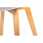 Стул Gracia белый с деревянными ножками