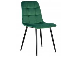 Стул обеденный DOBRIN CHILLY, Темно-зеленый Holland 30, основание черное