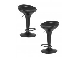 Набор 2 шт Стул барный DOBRIN BOMBA BLACK, чёрный