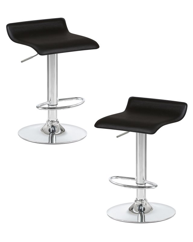 Набор 2 шт Стул барный DOBRIN TOMMY, чёрный