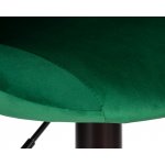 Стул барный DOBRIN LOGAN BLACK, зеленый велюр (MJ9-88)
